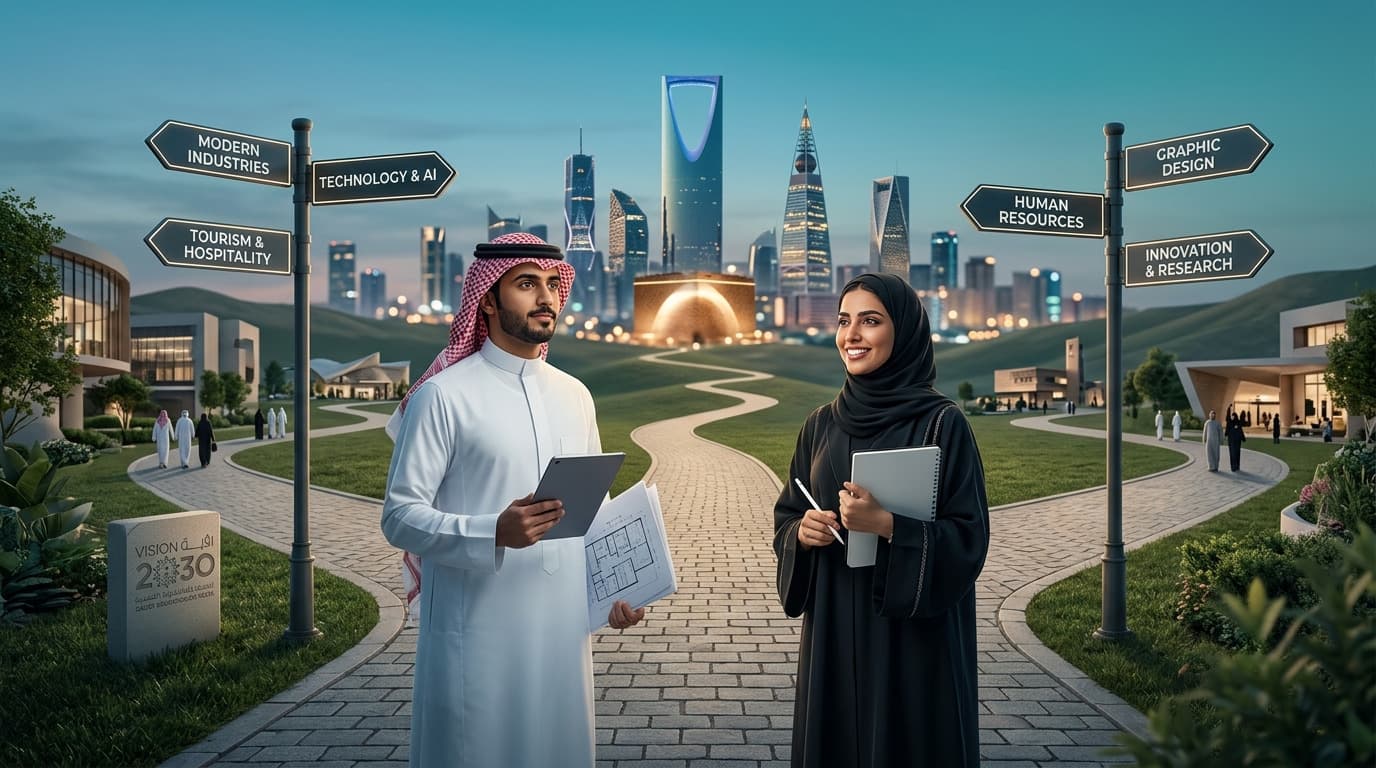 كيف تساعدك رؤية السعودية 2030 في اختيار تخصصك؟