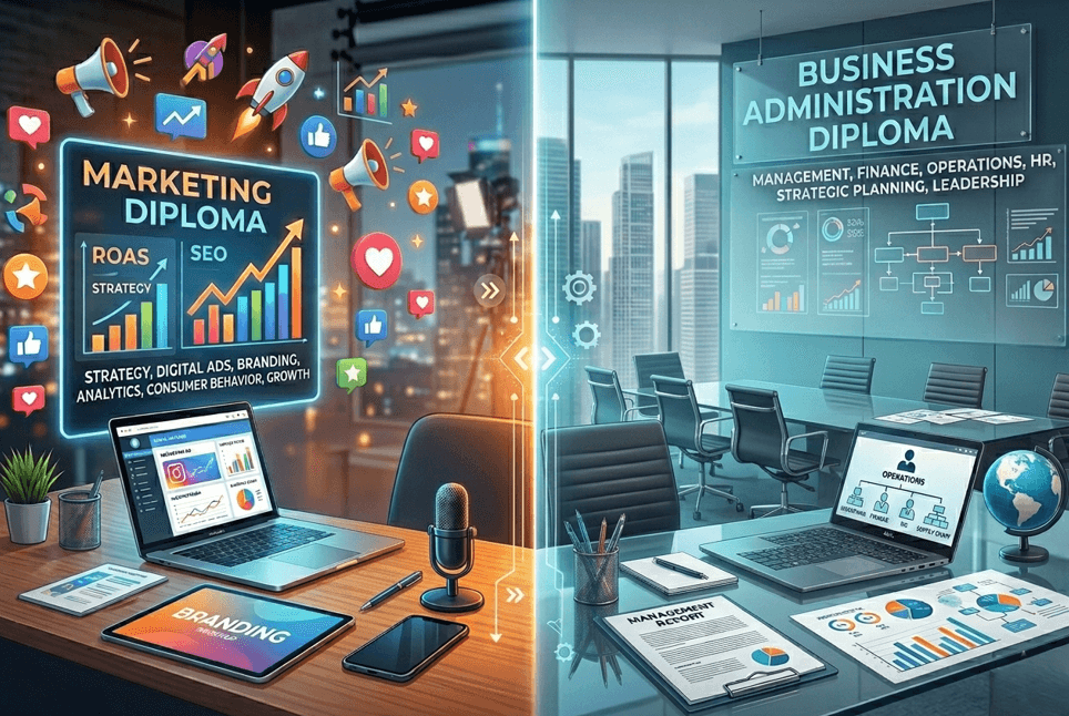 Marketing Diploma or Business Administration Diploma: Which One Is Right for You?